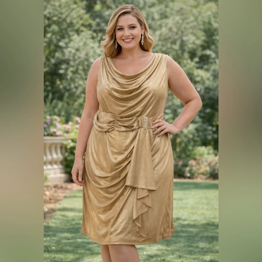 gold evening dresses with sleeves Fitted Satin Long Sleeves Open Back Mustard Evening Gown AC381 16 / Mustard (DarkGoldenRod) main image 1
